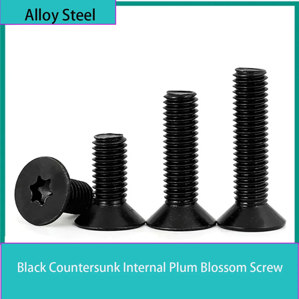 Six‑Lobe Flat Countersunk Head Screws M3‑M8, Precision Thread Hardware Fasteners for Electronics & Machinery Assembly
