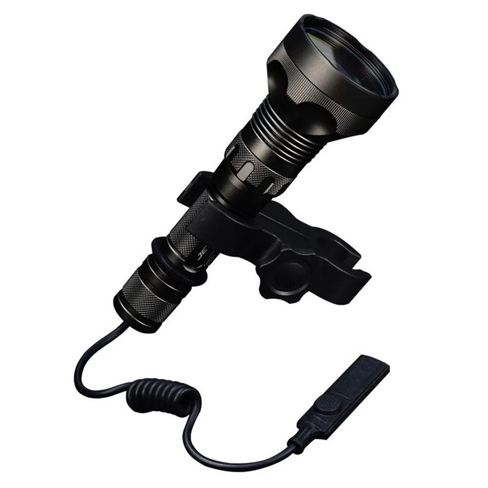 JETBeam RRT-M1X 480LM 2.3KM Rotary Switch LEP Spotlight IPX8 Waterproof Tactical Search Flashlight with USB Charge 21700 Battery