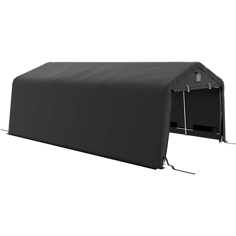 

13X20ft Simple Pack Large Storage Carport with Reinforced Ground Poles for Yard Parking Off-Road Vehicles and Boats