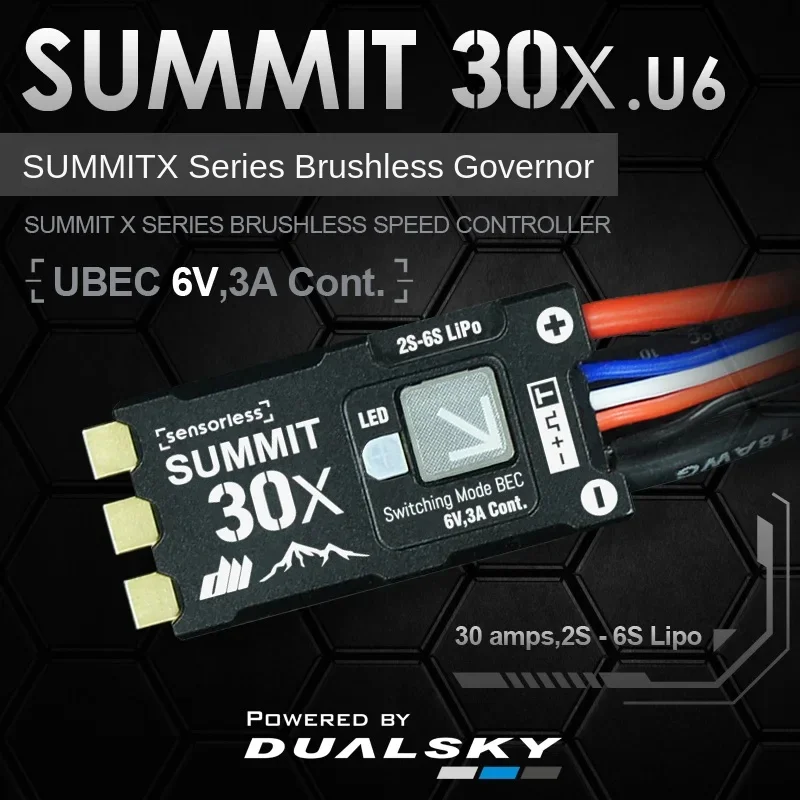 DUALSKY SUMMIT 30X.U8 for gliders，SUMMIT series brushless speed controller