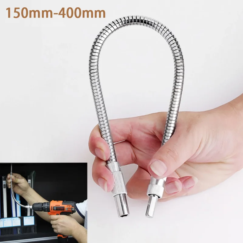 Flexível Hex Broca de Extensão Impact Driver Ratchet Chave de Fenda Bits Estender Rod Barra de Extensão 15cm40cm