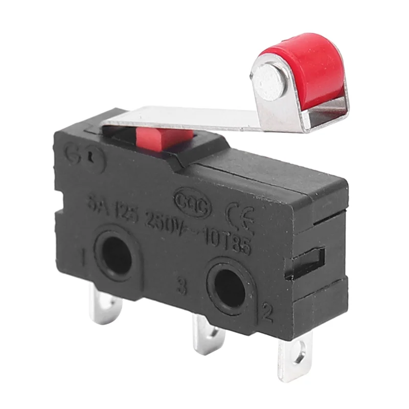 A01F-50 Pcs 미니 마이크로 리미트 스위치 롤러 레버 암 SPDT 스냅 액션 LOT