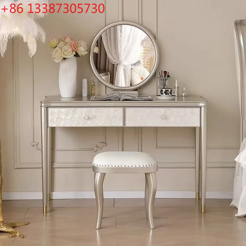 American light luxury shell dresser, light luxury high-end bedroom new dressing table