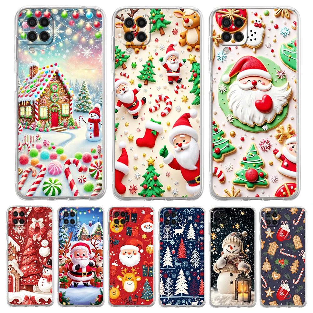 Winter Christmas Graphic Print Soft Cover for Samsung Galaxy A13 A15 A17 A22 A23 A25 A31 A32 A33 A35 5G Transparent Phone Case