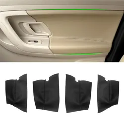 4pcs For Skoda Fabia 2008 2009 2010 2011 2012 2012 2014 Car Door Handle Armrest Panel Microfiber Leather Cover Protective Trim