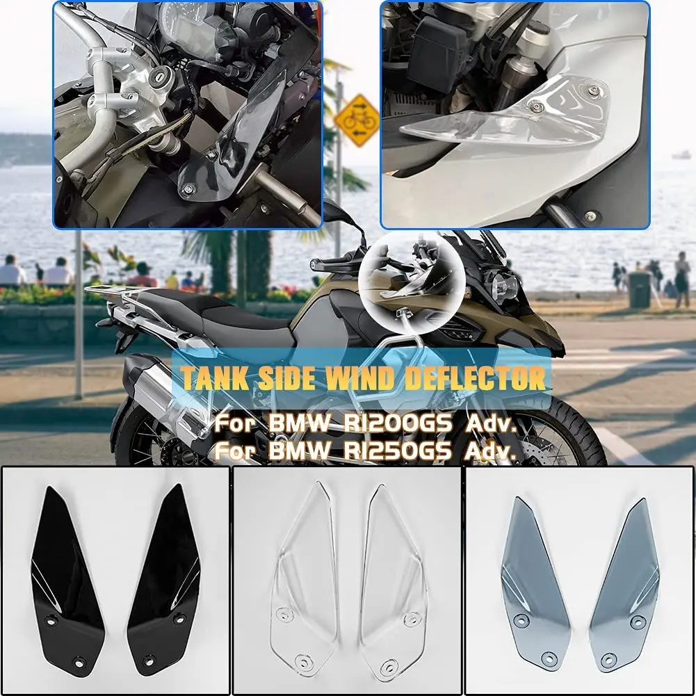 

Moto Side Windshield Windscreen Panel Wind Deflector for BMW R1200GS Adv R1200GSA GSA 1200 2014-2020 R1250GS Adventure 2019-2022