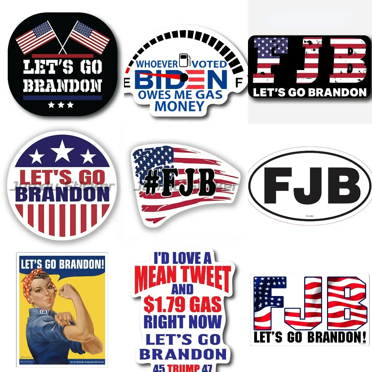 

FJB Creativity Sticker Motorcycle Car Accessories Window Wall Truck Bicycle Van Helmet Racing Waterproofing Decals Customizable