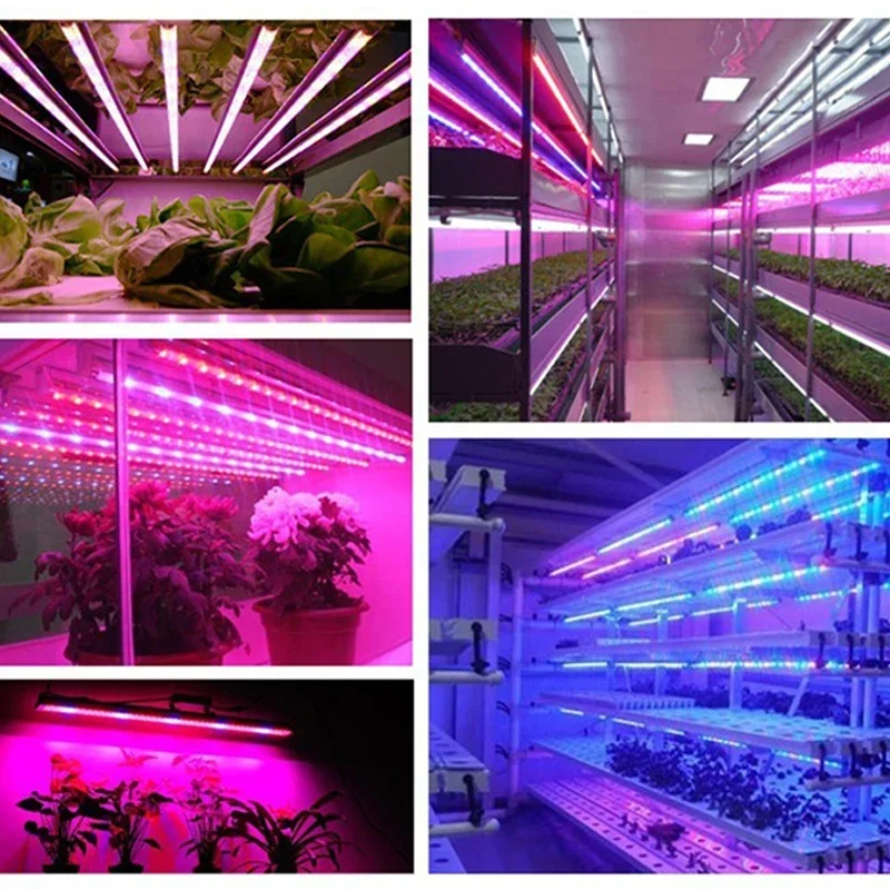 LED Plants Grow Lights DC 12V 5730 SMD LED Bar Lights for Aquarium Green house Lamp 10pcs 50CM