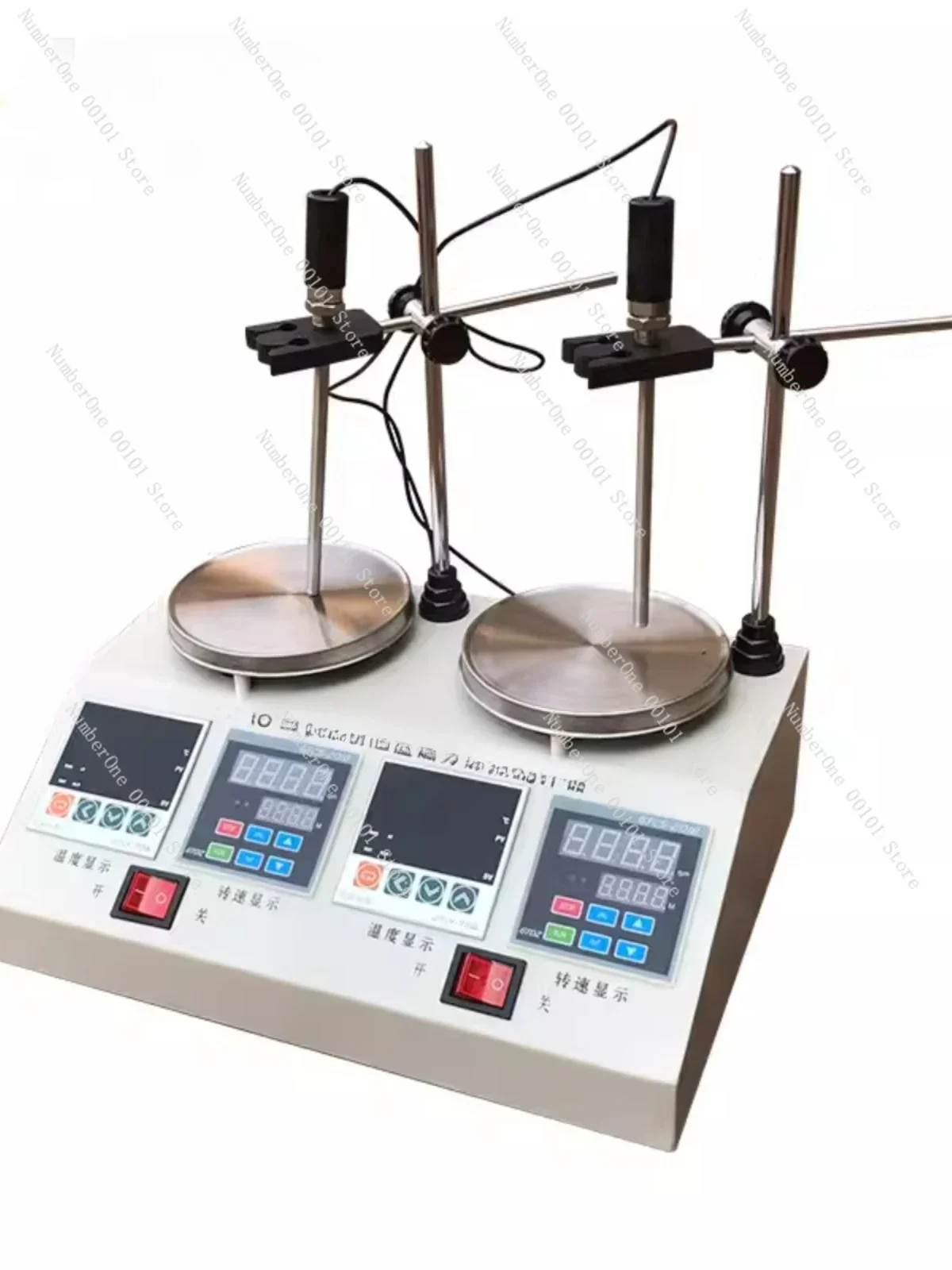 

display temperature control laboratory single head multi-head quadruple six-connection asynchronous magnetic heating stirrer