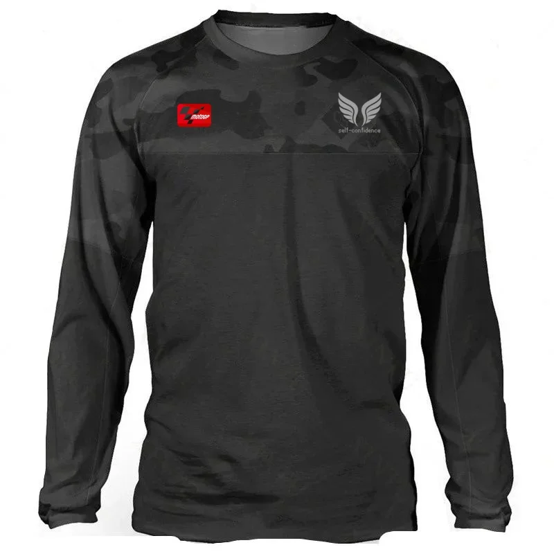 

Новейший мужской специальный мотоциклетный топ с длинными рукавами, дышащий быстросохнущий топ для экстремальных видов спорта для верховой езды по бездорожью