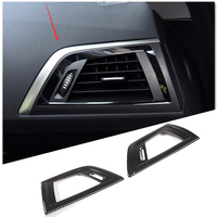 ABS Carbon Fiber For BMW 1 2 Series F20 F21 F22 F23 2017-2019 Center Console Side Air Conditioning Vent Outlet Frame Trim