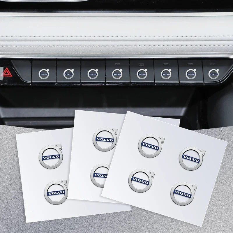 1/2/5/10PC Car Emblem Logo Decorative Stickers Badge Decal Interior Styling For Volvo RDESIGN XC60 XC90 S60 S80 S60L V40 V60 AWD