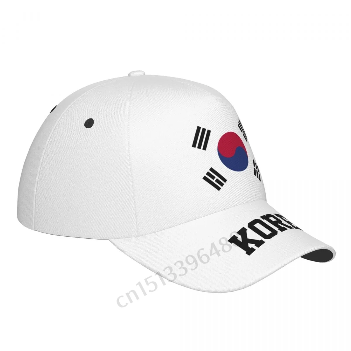 South Korea Flag 3D Soccer Hats Sun Baseball Cap Breathable Adjustable Men Women Outdoor Fishing Hat