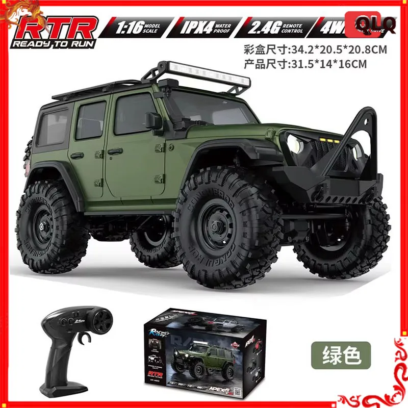 

1:16 4wd Rc Car Full Scale 2.4g Off-Road Remote Control Cars With Led Monster Trucks Race Cars Model Toys For Kids Adult Gifts