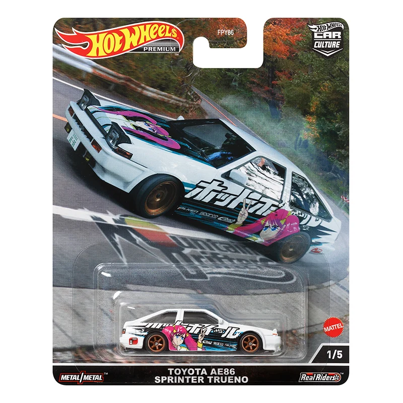 Hot Wheels-Drifters de montaña para niños, juguetes originales para niños, cultura de automóviles Premium, fundición a presión, 1:64 Voiture Toyota