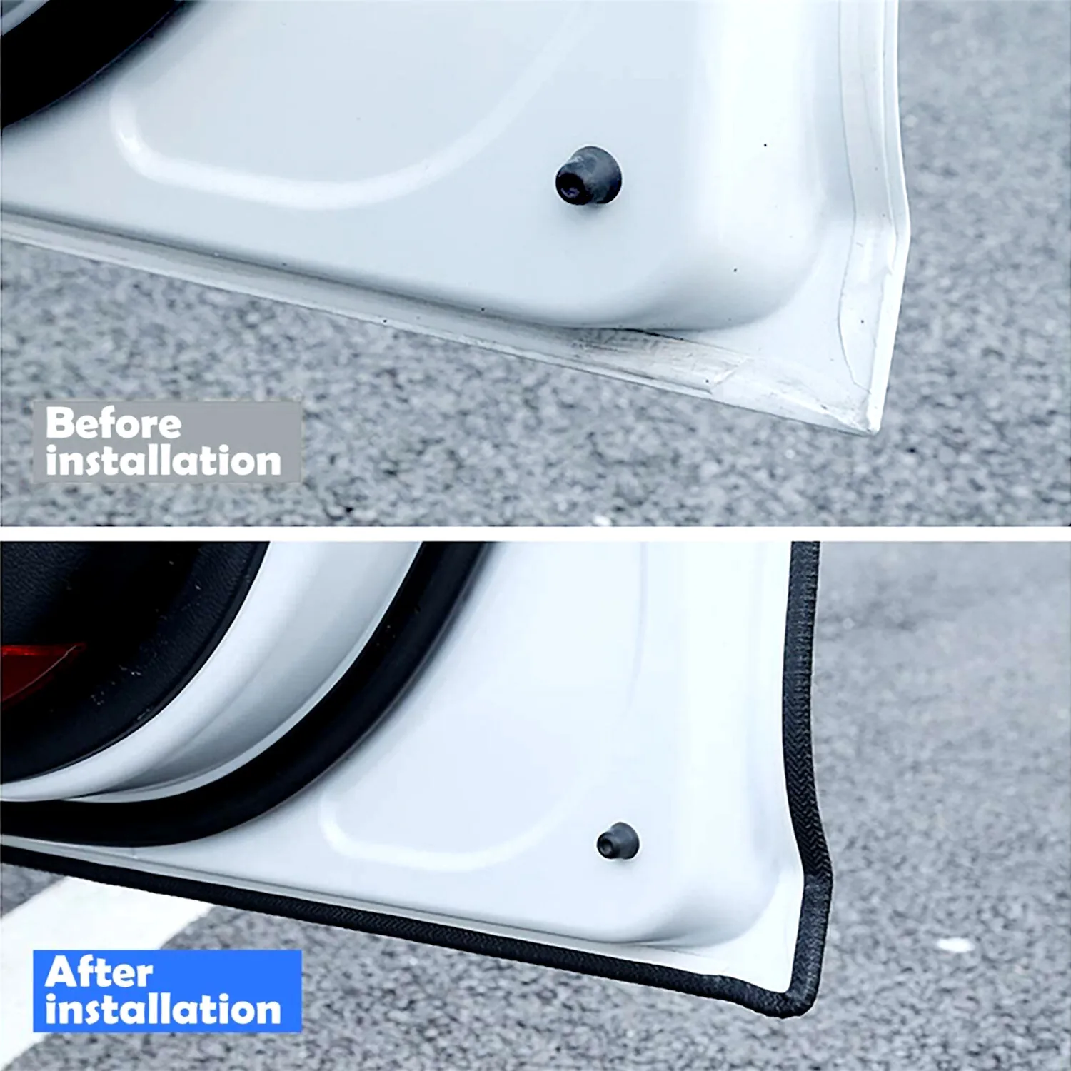 5/10/20M Car Door Edge Seal Strip U-Shape Auto Door Protector Guard Trim Anti-Scratch Weather Strip Universal Car Decor Stickers