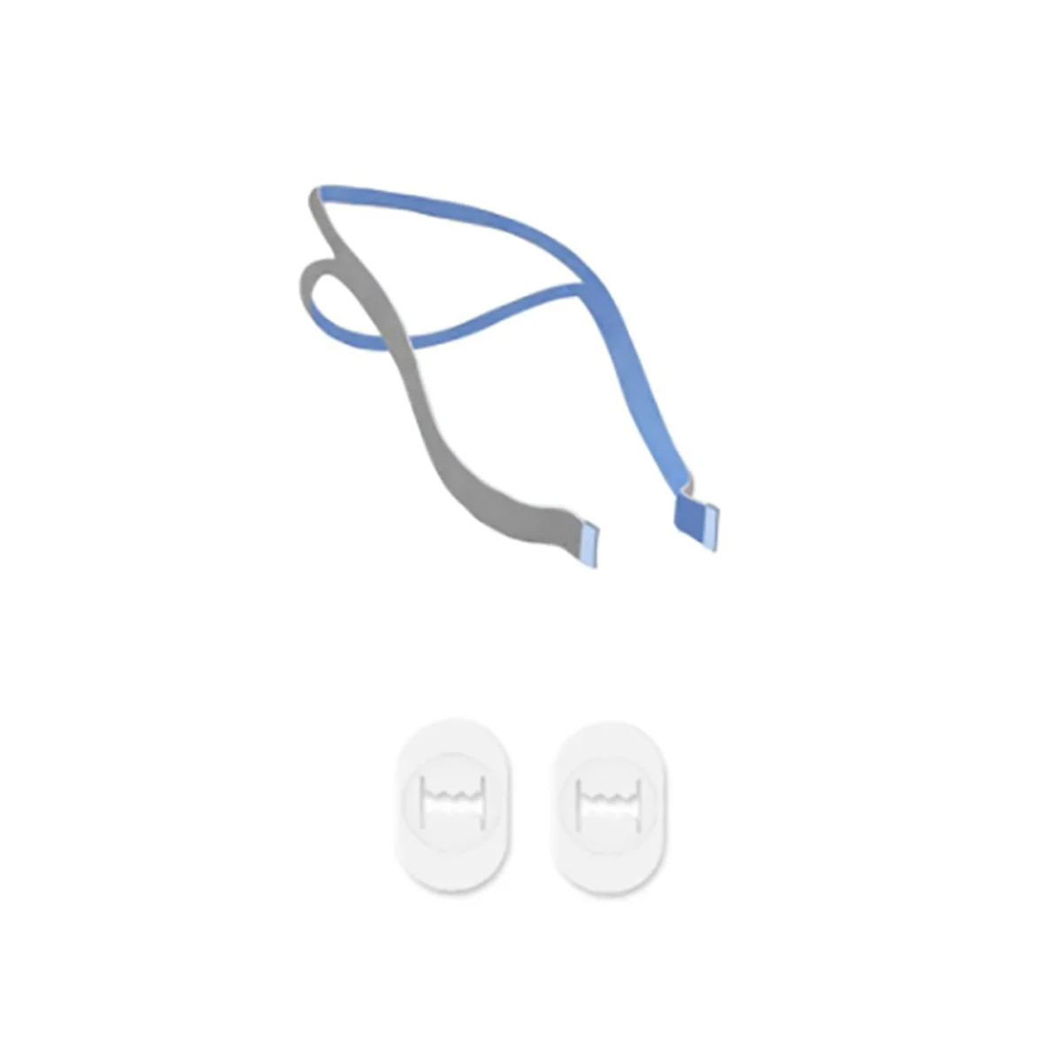 1PCS Replacement for P10 Nasal Pillow CPAP Mask Straps with 2 Adjustment Clips