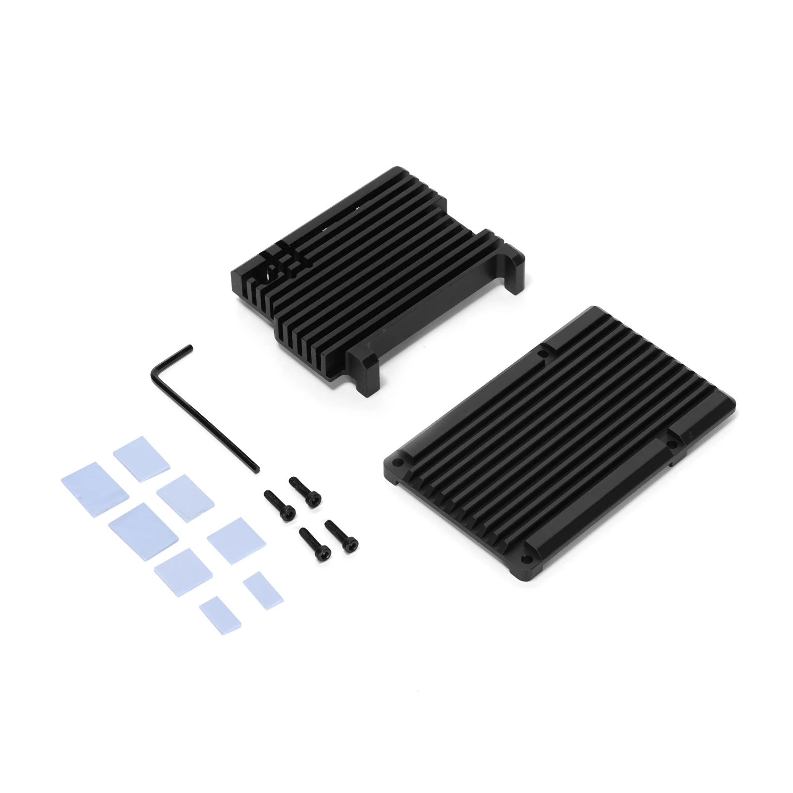 

Корпус-радиатор Ruimou с двумя вентиляторами (защитный корпус из алюминиевого сплава для отвода тепла) совместим с Raspberry Pi 5 Fan