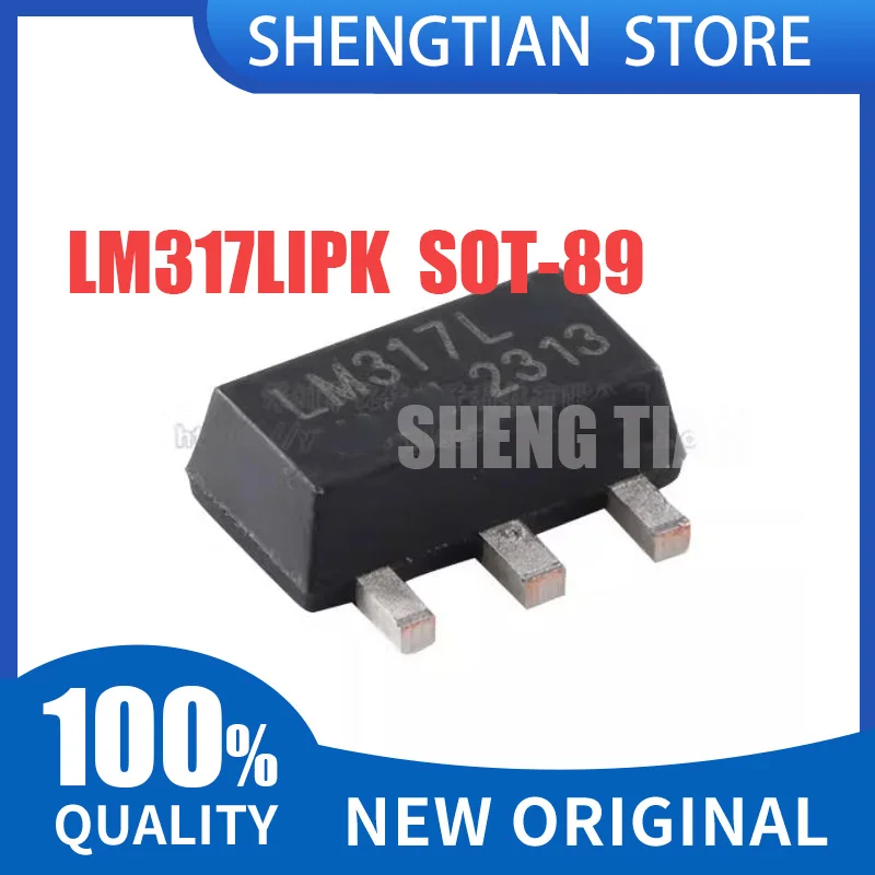 10pcs/lot LM317 LM317L LM317LIPK SOT-89-3 317 317L SOT89 Three-terminal Adjustable Voltage Regulator Chip IC