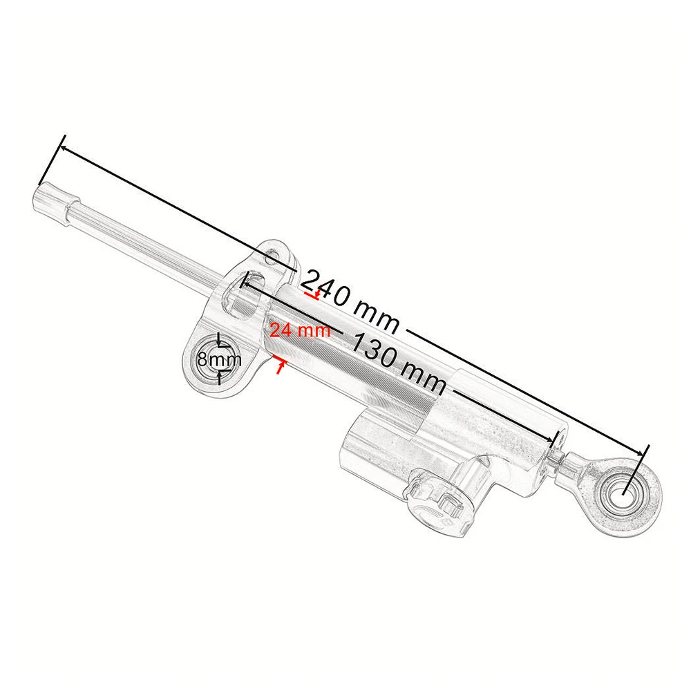 Amortecedor de direção para motocicleta, para honda cbr1000 cbr 1000 2008-2014, estabilização de controle de segurança com suporte de montagem