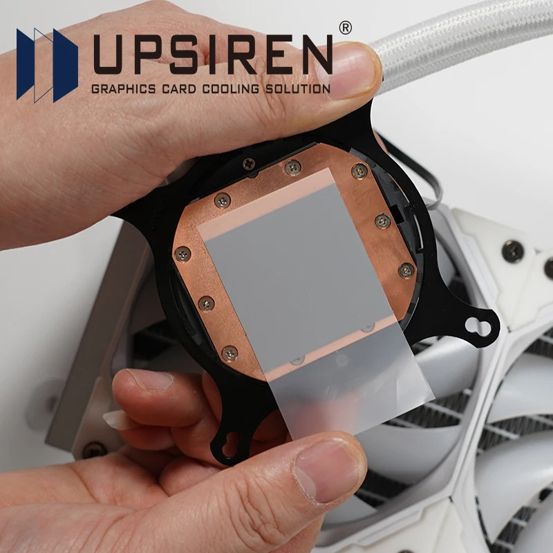 UPSIREN PCM-1 열전도성 PCM 패드, 고체 실리콘 그리스, 상 변화, 실리콘 리페이스트 패드, 80x80 PCM