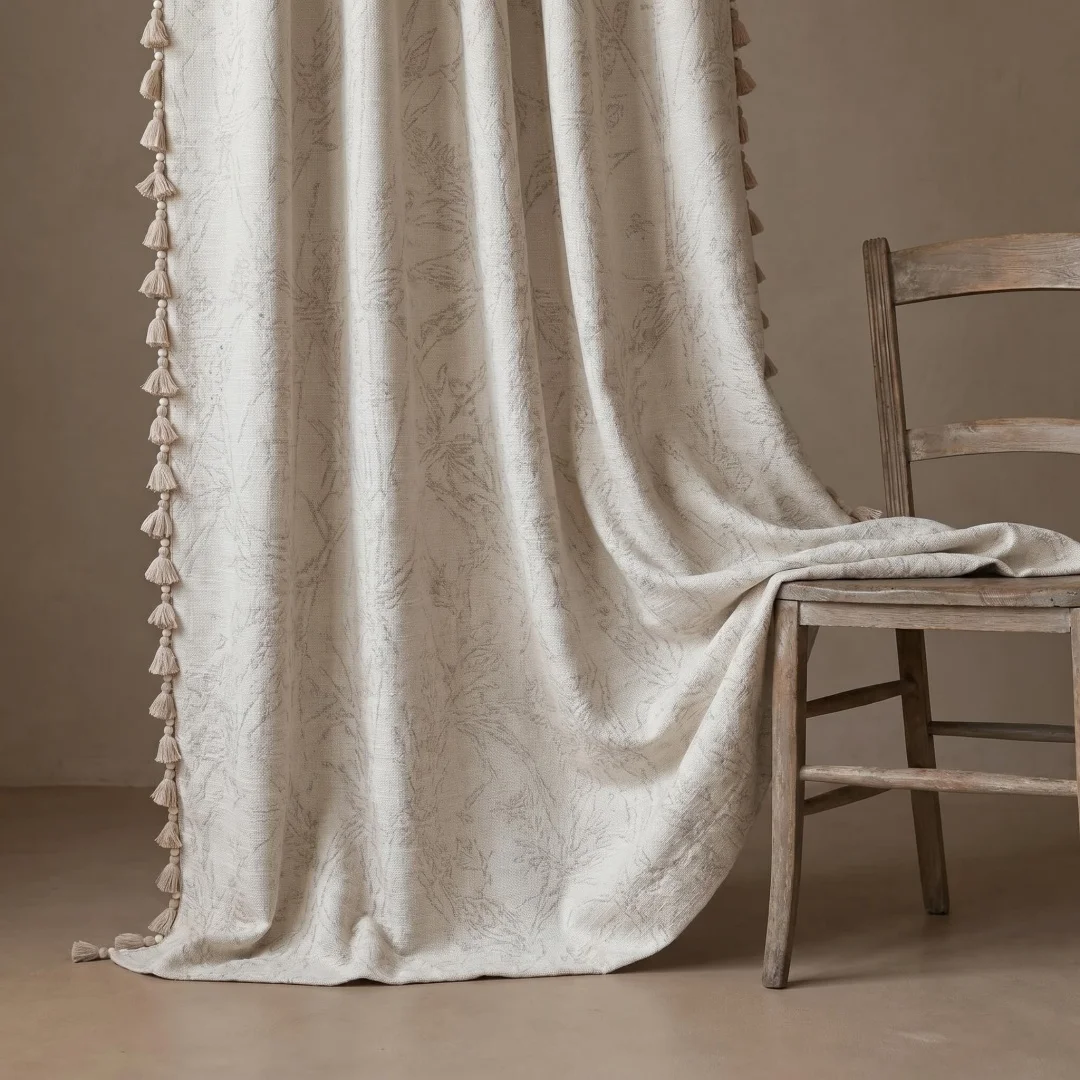 cortinas-opacas-con-diseno-floral-en-gris-neutro-estilo-wabi-sabi-con-adornos-de-borlas-decorativas-ideales-para-ventanas-de-apartamentos