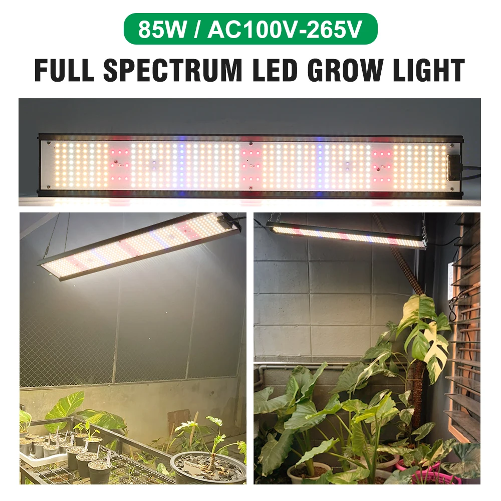 85W LED Plant 220V Grow Light Full Spectrum Hydroponic Vegs Growth Fill Lamp 110V Greenhouse Tent Seedling Cultivation Lighting