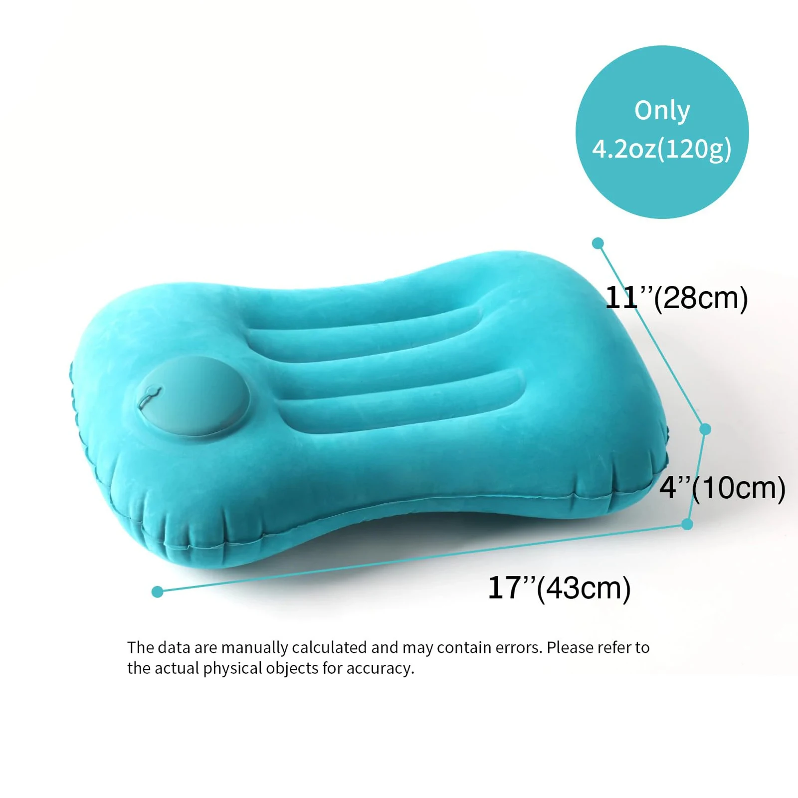 Портативная флокированная надувная квадратная подушка, многофункциональная уличная легкая подушка для кемпинга и путешествий, детская подушка