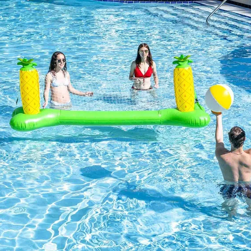 Inflatable Volleyball Net Pool Float Swimming Pool Game For Water Fun