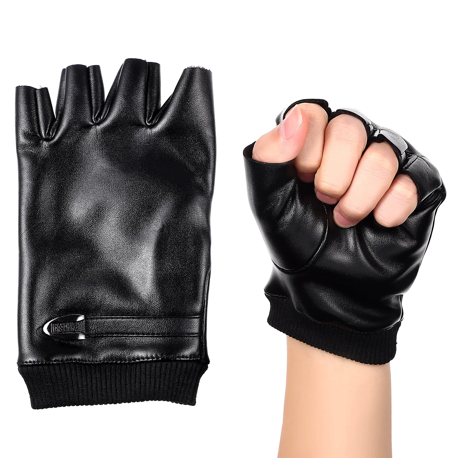 

Half-finger Gloves Cycling Driving Breathable Non-slip Sports Women Men PU Fitness Outdoor Activity Gloves