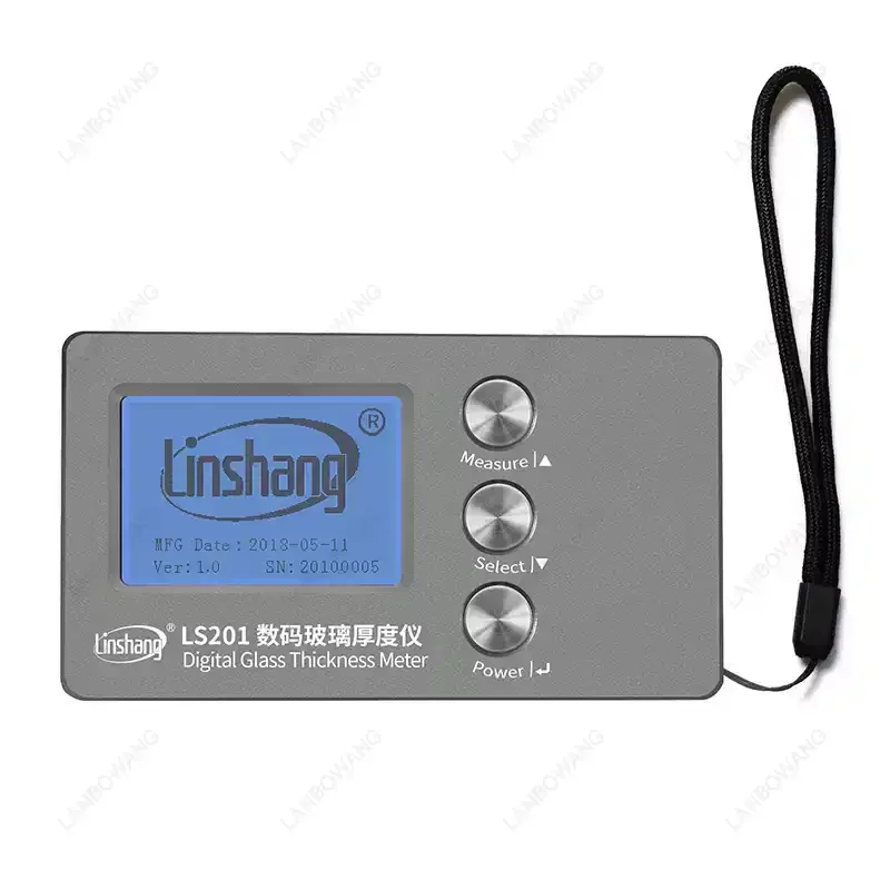 LS201 Digital Hollow Glass Thickness Meter Laser Glass Gauge For Double Triple Glazing Insulated Window Glass Measuring Tool