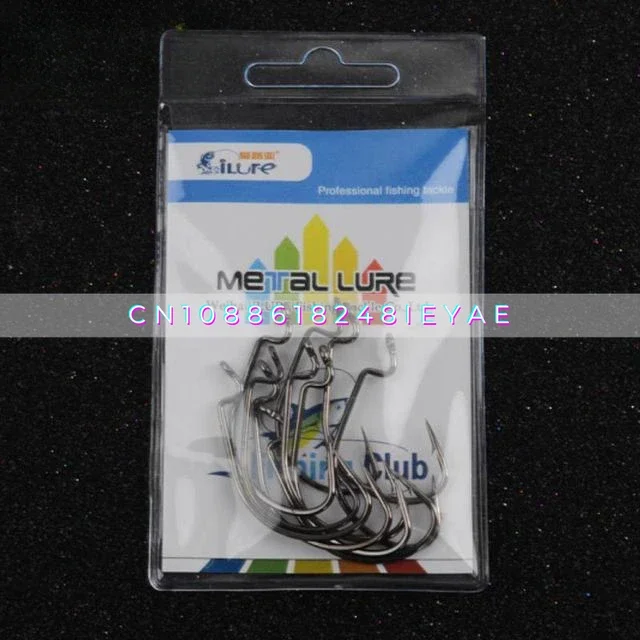 

Crank Hook, Wide Belly Hook, Soft Bait Hook for Fishing Group, Fresh Water Sea Fishing Gear Accessories