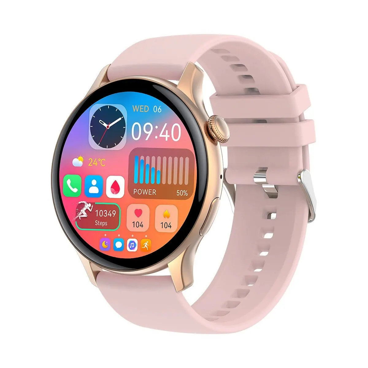 

For IOS Android Real AMOLED Smart Watch Women 1.43 inch GPS Sport Screen Always Display NFC Bluetooth Call Smartwatch 2026