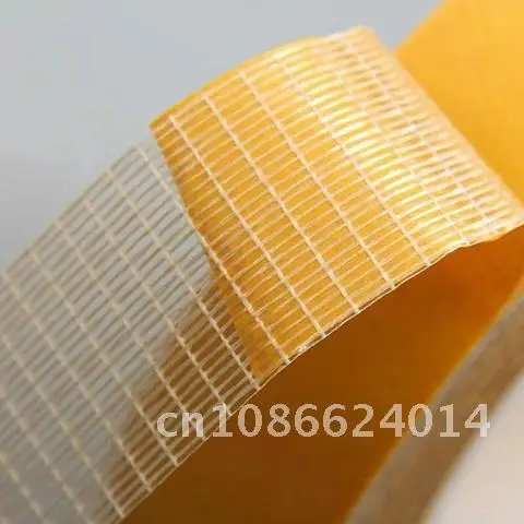 

20m Transparent Mesh Strong Glass Fiber Traceless Adhesive Double-sided Cloth Base On Tape DIY Sewing Accessory Carpet Adhesive