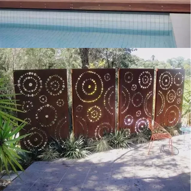 Laser cutting steel metal screens for home decor