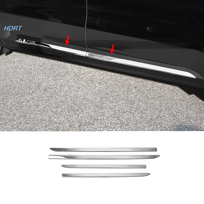 

For Kia Carnival KA4 2021 2022 2023 2024 Stainless steel Chrome Side Door Car Body Molding skirts scratch resistant Cover Trim