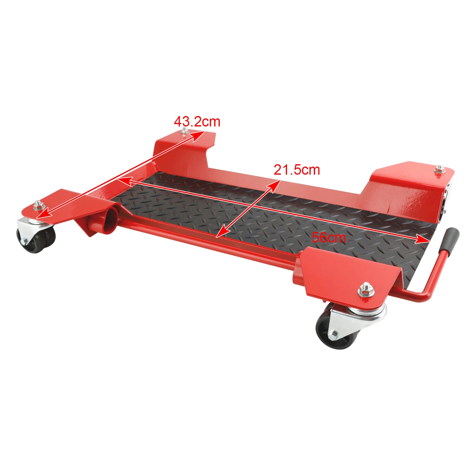 Areyourshop Motorcycle Centre Stand Moving Dolly Trolley Platform 360 Degree Casters 250kg Trailer Moving Carrier for Motorbike