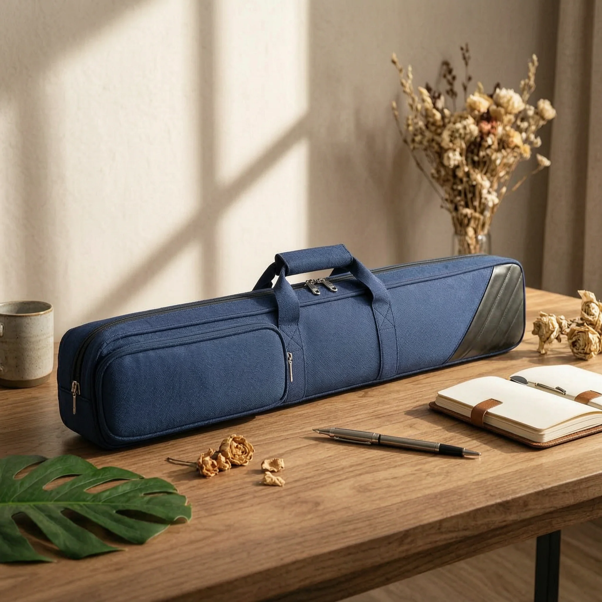 Billiard Cue Carrying Case Flannel Flannel Interior Billiard Cue Case Game Gear Storage Shoulder Strap Wear-Resistant