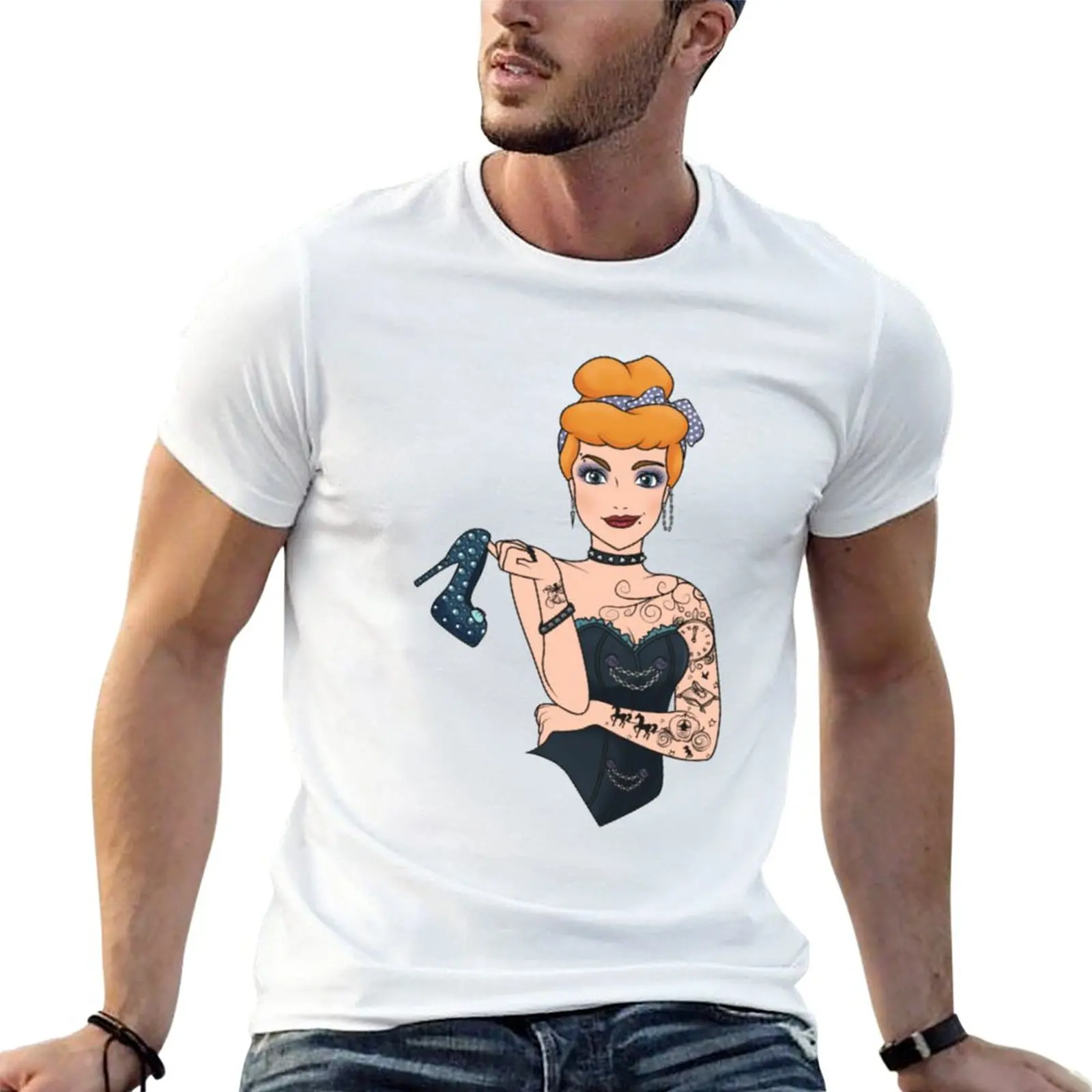 Cinderella rocker T-Shirt graphics t shirt custom t shirts design your own man clothes mens t shirts