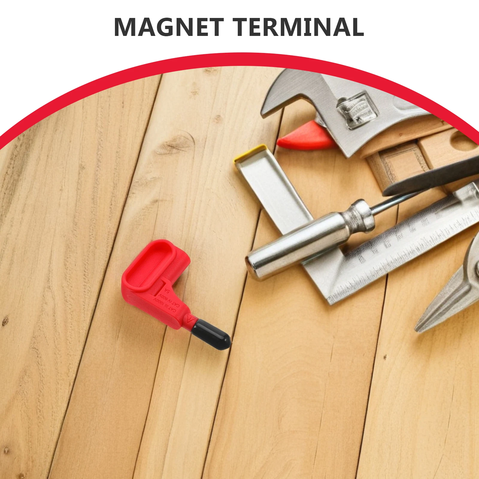 

Test 4Mm Banana Plug Solder-Free Quick Connect Durable Measurement Tool Hold Small Portable For Multimeter Accessory Magnetic