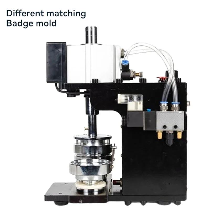 New Penumatic Badge Making Machine Excellent Interchangeable Die Mould Badge Maker Pin Button Press Making Machine