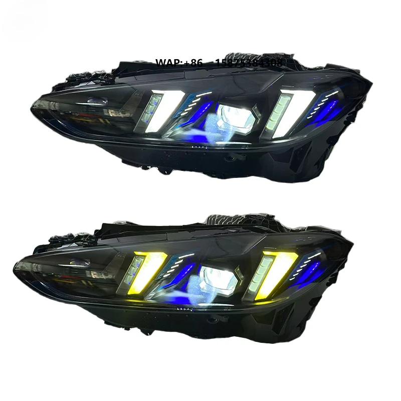 

JY Car LED Headlight Assembly 12V New for 4 Series G22 G26 G82 M4 21-24 Tri-color DRL Fang Style 6000K 6000 lm