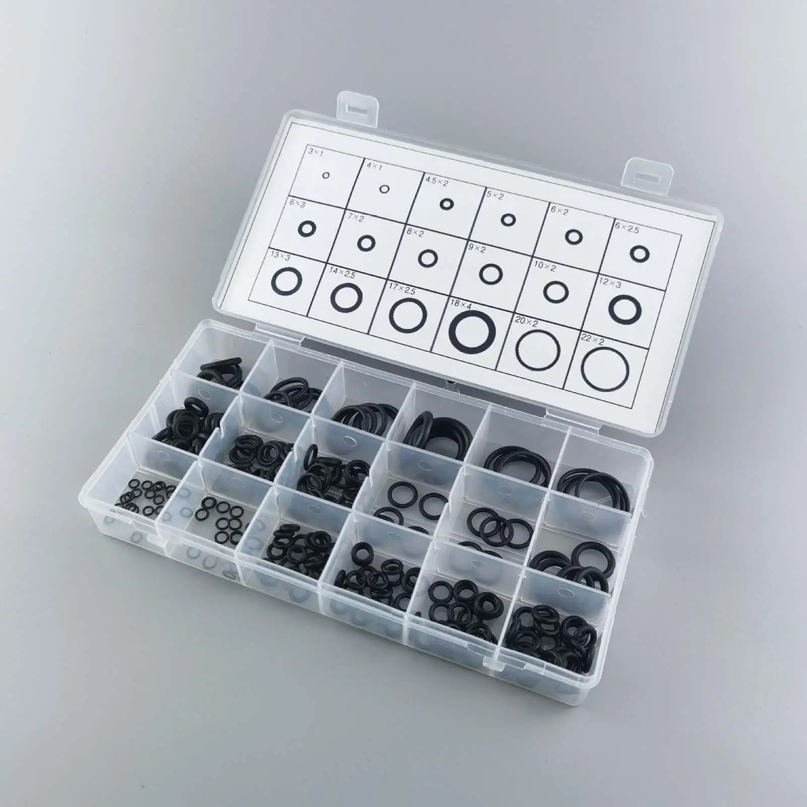 Heat Resistant Rubber O Rings Gasket Set 225pcs Multi Size Seal Washer Kit for Gas Stove Carburetor Roller
