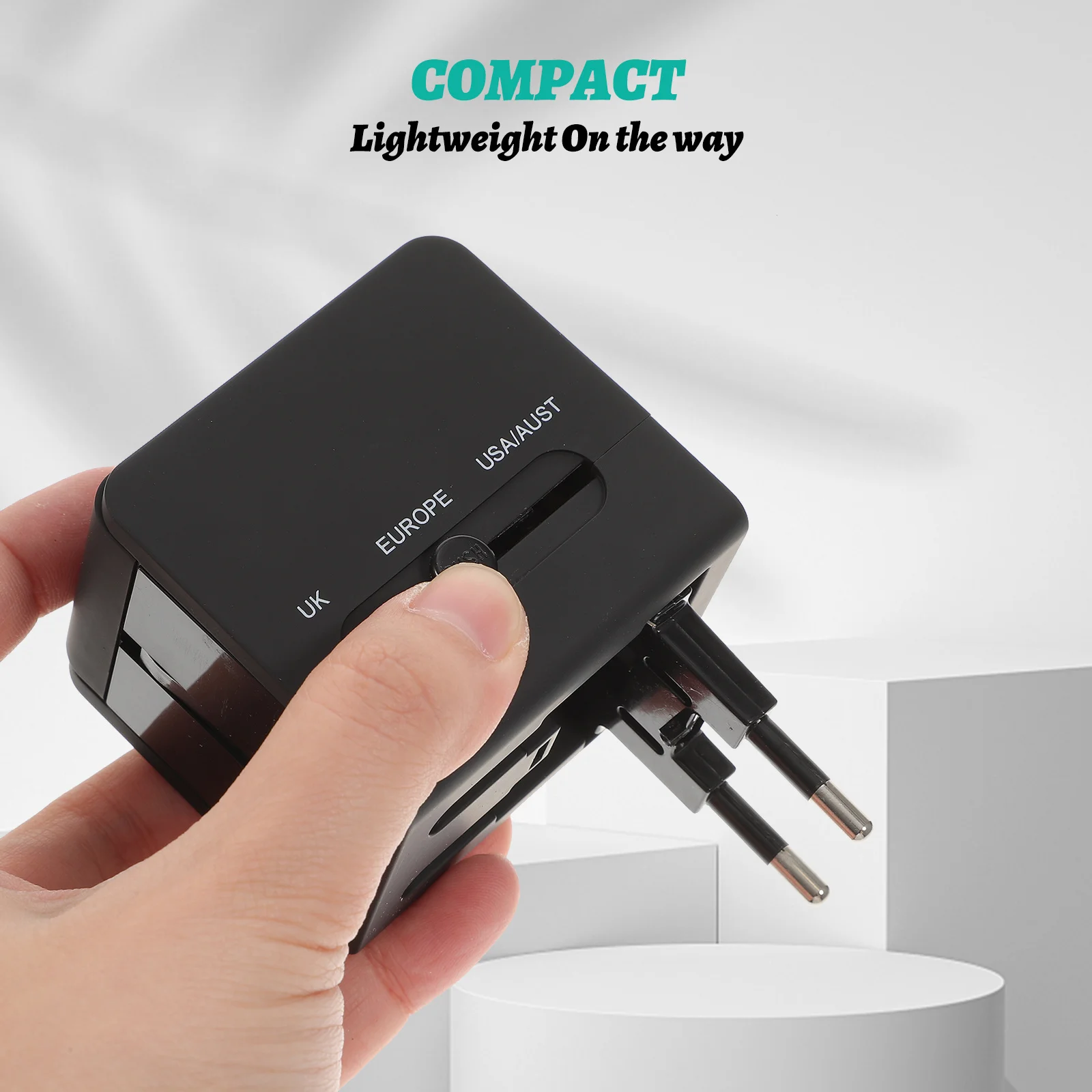 

International Plug Adapter USB Wall Eu Us Uk Au Plugs Universal Travel Adapter 21a Fast Charging Converter for Business