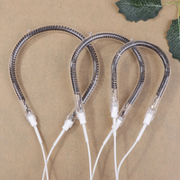 1Pc 600/900/1200W Small Sun Heater Heating Lamp Tube Carbon Oven Part Round Heating Tube Practical Electric Stove Ring Fittings
