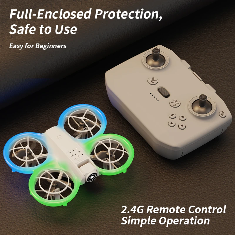 New L108 Mini Drone 8K HD Dual-Camera Fpv Photo Helicopter Brushless Motor with LED Lights Foldable Quadcopter Dron Kid Toy Gift
