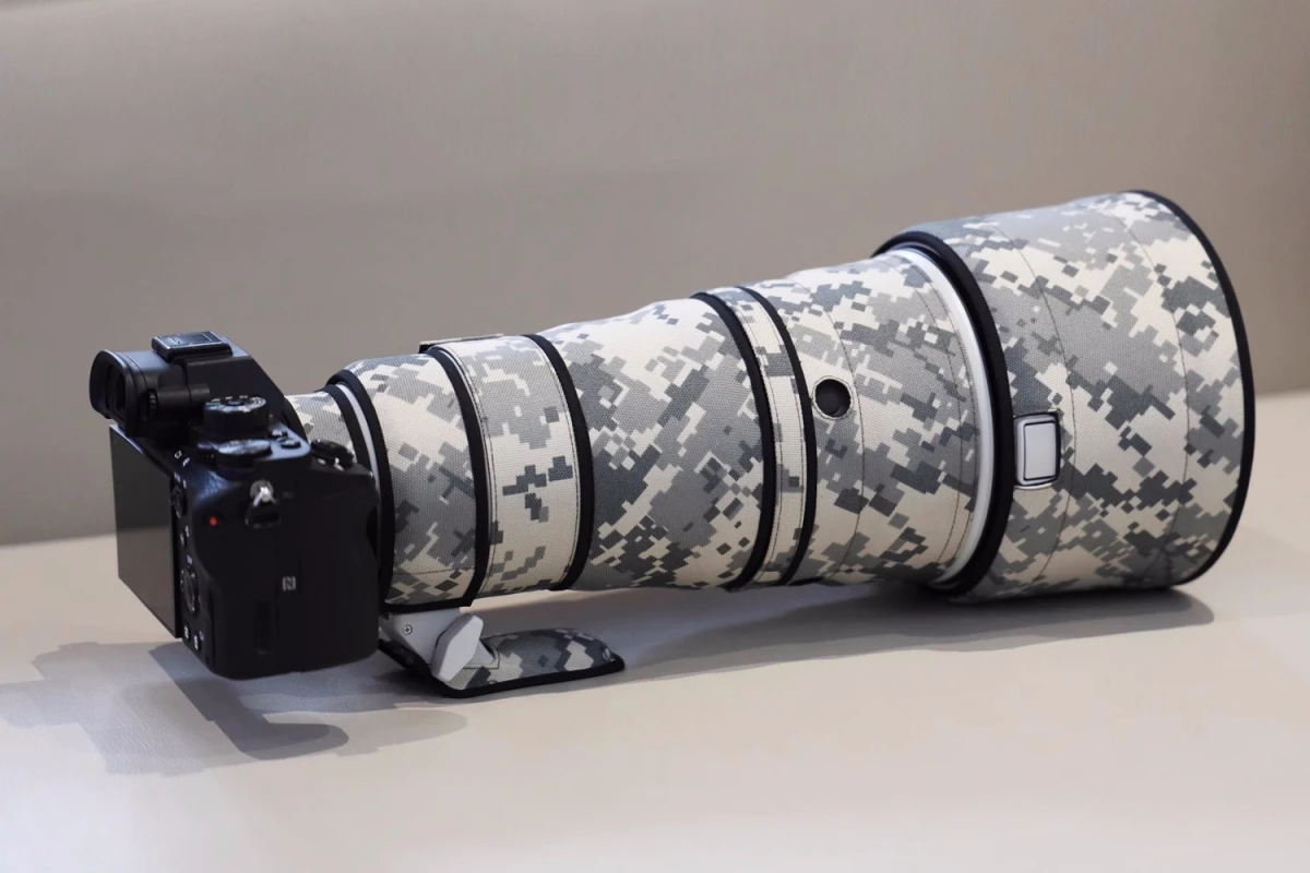 ROLANPRO Objektivmantel für SONY FE 300mm F2.8 GM OSS wasserdichte Schutzhülle Camouflage Regenschutz SEL300F28GM Guns Sleeve – Detail 10