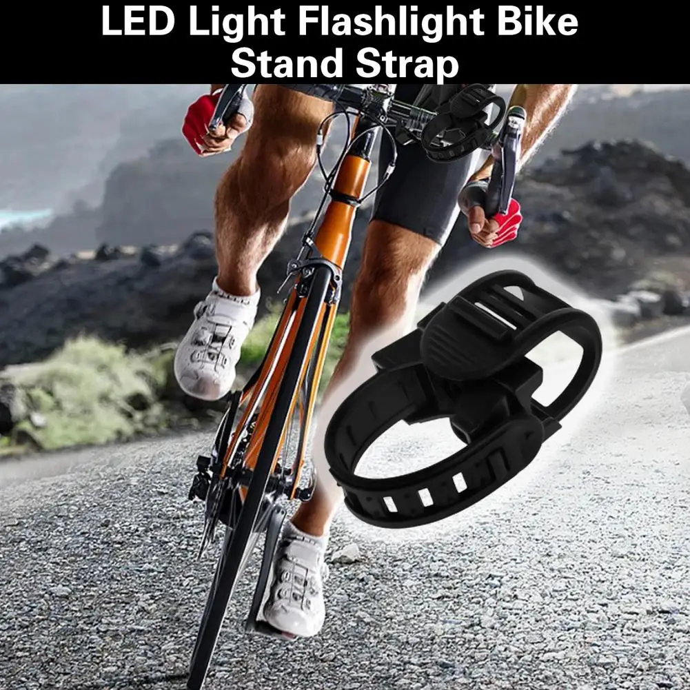 Bicycle Lamp Holder  Long Lasting Quick Release Rotatable  LED Light Flashlight Bike Stand Strap Bicycle Accessories