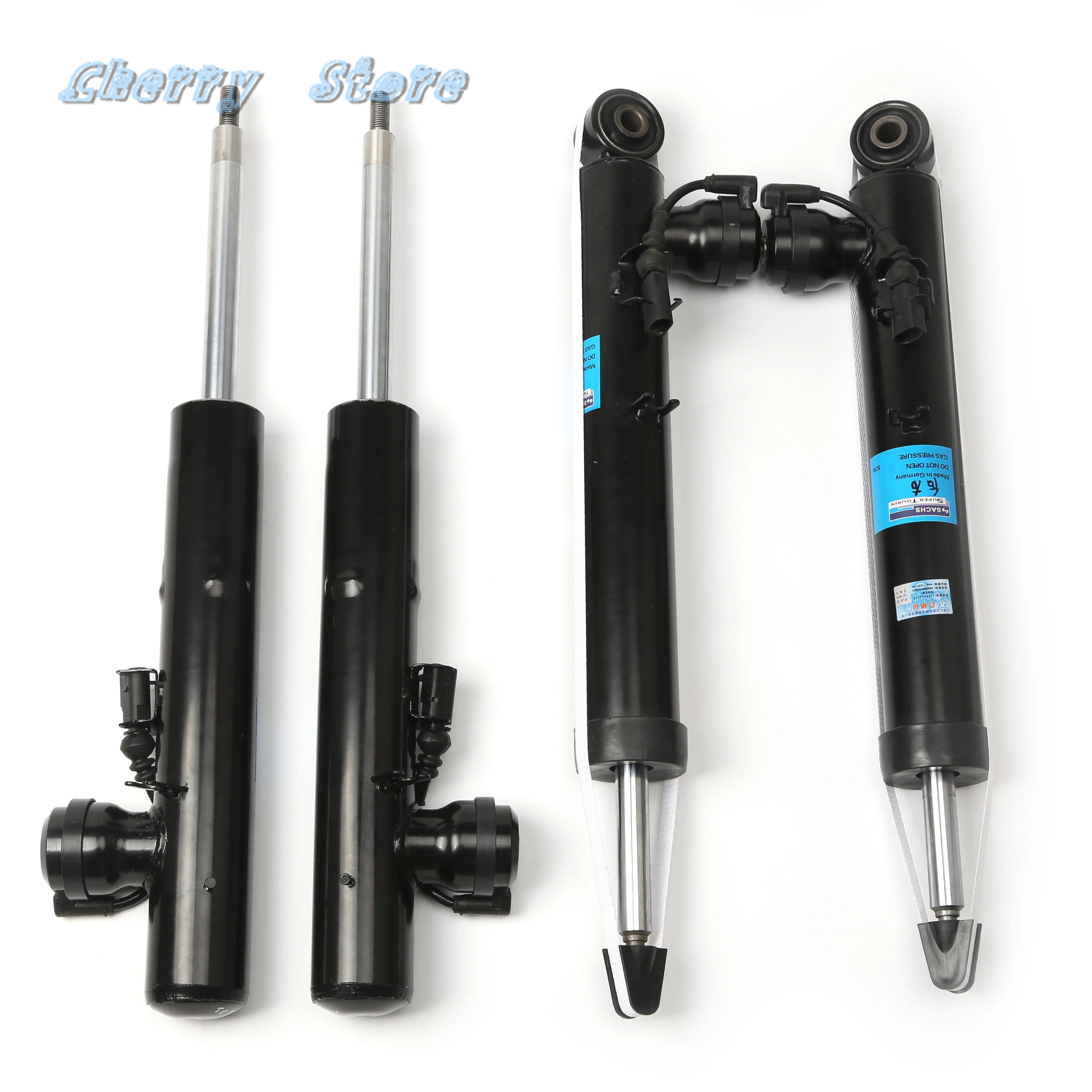 4Pcs Left and Right Front and Rear Axle Shock Absorber Kit 2 Pin For Audi Q5 Sportback 8R0513026J 8R0413030J 125SK8401N