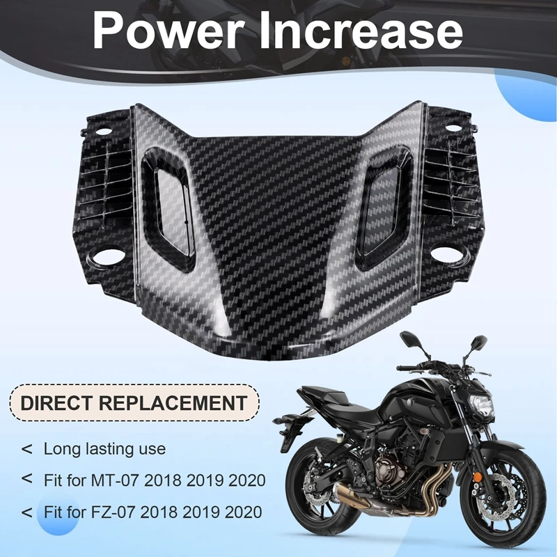 Motorcycle Front Section Fairing Headlight Shroud Cover Front Upper Nose Hood For Yamaha MT-07 MT07 FZ07 FZ-07 18-20